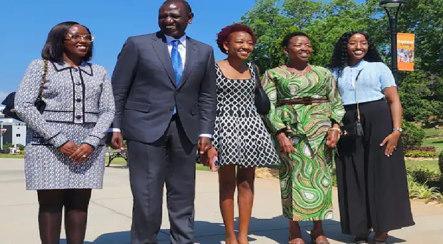 President Ruto, First Lady Rachel Ruto and their three daughters
